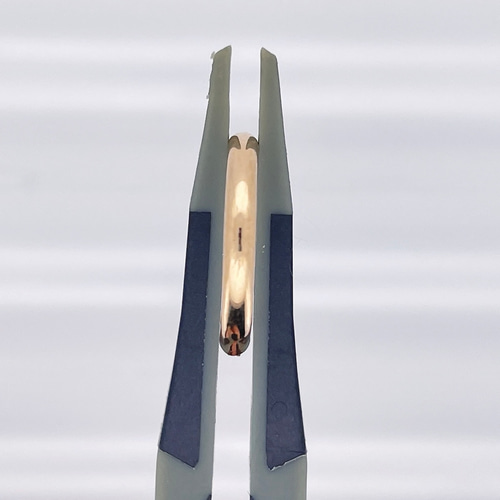 K18 2 x15mm幅 フープピアス 片耳 ピアス（フープ） Jewelry Works  