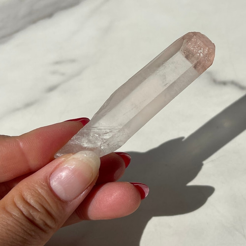 マダガスカル産【ピンククォーツ／Pink Quartz】ポイント｜タワー 鉱物