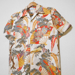 着物アロハシャツ Kimono Hawaiian Shirt AL-867/L 7枚目の画像