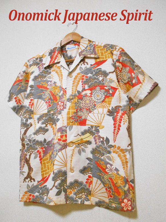 着物アロハシャツ Kimono Hawaiian Shirt AL-867/L 7枚目の画像