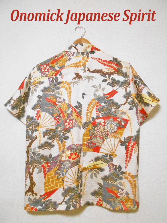 着物アロハシャツ Kimono Hawaiian Shirt AL-867/L 12枚目の画像