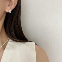 【パールselect】 edge pearl earrings　1〜5 5枚目の画像