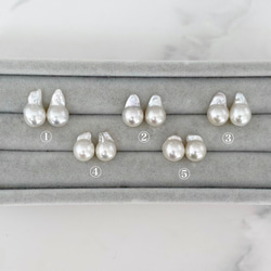 【パールselect】 edge pearl earrings　1〜5 3枚目の画像