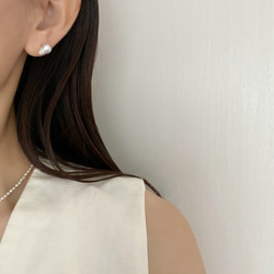 【パールselect】 edge pearl earrings　1〜5 6枚目の画像