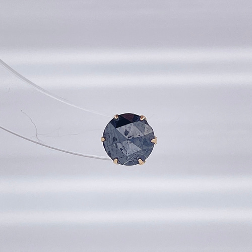 K18 ブラックダイヤモンドピアス1.00ctup ピアス 片耳 ピアス  