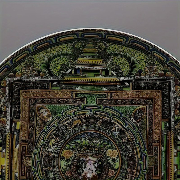 アンティークセラミックアートプレート プレートディスプレイスタンド 菩薩像ディスプレイ手工芸品 a-210 4枚目の画像