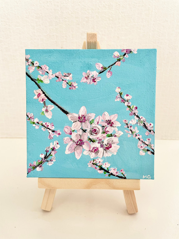 桜のキャンバスアート、桜の絵、桜のアート、さくら、桜 3枚目の画像