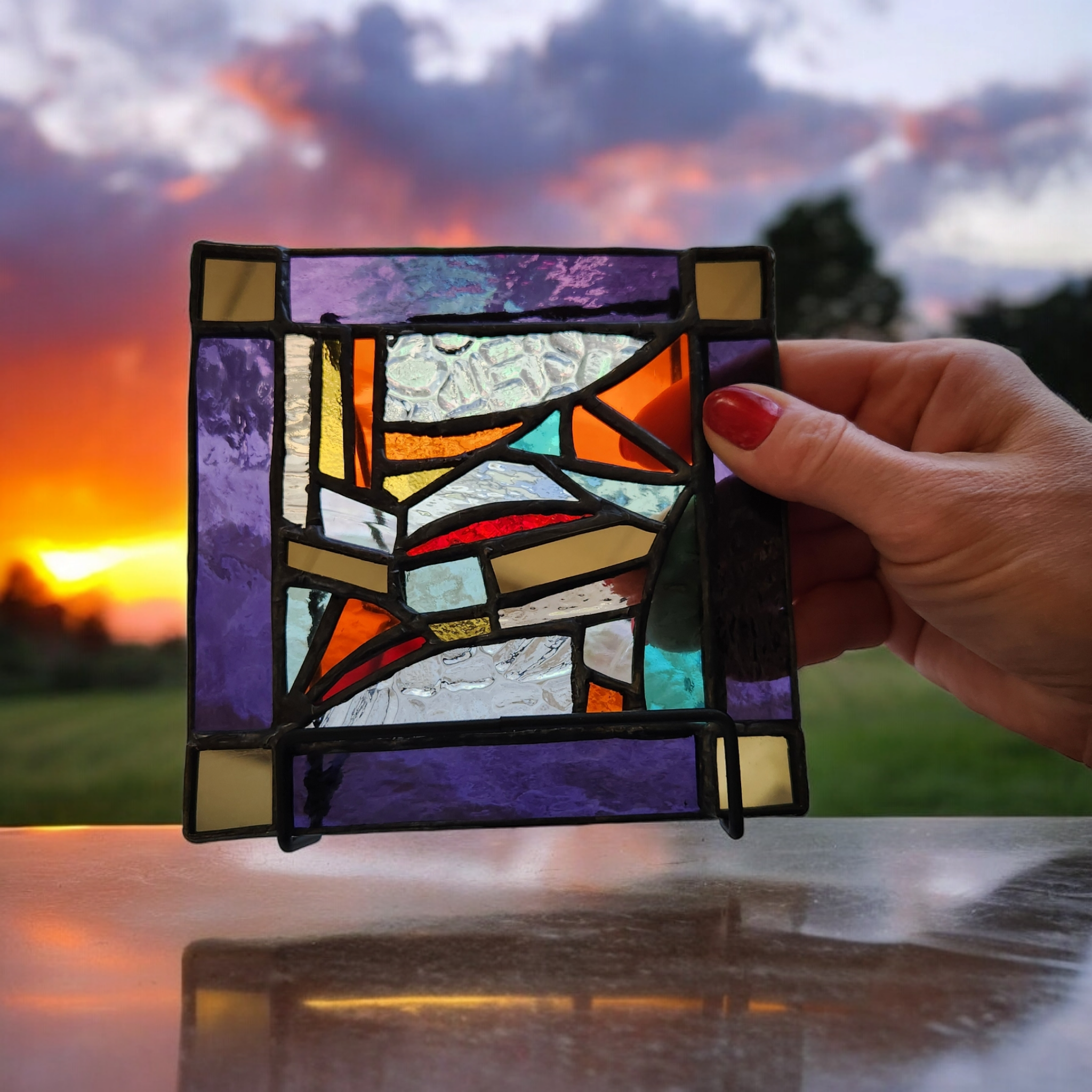 ステンドグラスパネル侍ジャパン 156-1 ステンドグラスパネル侍ジャパン 156-1