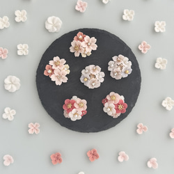 桜 ピアスorイヤリング 選べる 樹脂粘土イヤーアクセサリー 8枚目の画像
