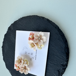 桜 ピアスorイヤリング 選べる 樹脂粘土イヤーアクセサリー 3枚目の画像