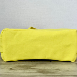 【Sサイズ】レモン　8号倉敷帆布使用　手提げバッグ   黄色　小さめバッグ　akaneko 7枚目の画像