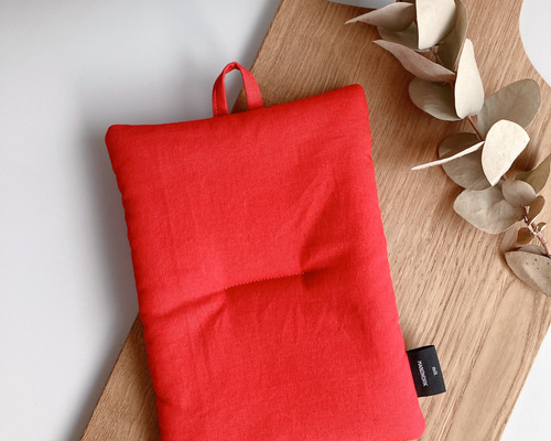 鍋つかみ 布 赤 鍋敷き ポットマット シンプル 北欧 お家カフェ ギフト