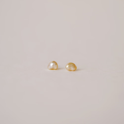 獨一無二的 [14kgf] 南洋珍珠耳環 (OF-21) 第1張的照片
