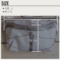 [YAMABIKO Limited] Hiker Name Bag，L/登山，露營，戶外，身體包，石灰黃色，防水 第5張的照片