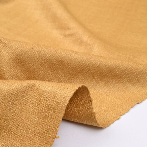 【アウトレット特価品】AKFBI032YEL（MS063）インド ビハール タッサーシルク(Tussar silk) 手 4枚目の画像