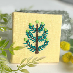 北欧風オリーブの木の刺繍パネル【hokuo】#244 3枚目の画像