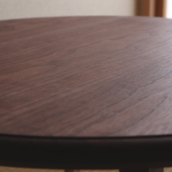 ウォールナットのちゃぶ台　ローテーブル サイズオーダー可能　和風　和モダン　無垢材 4枚目の画像
