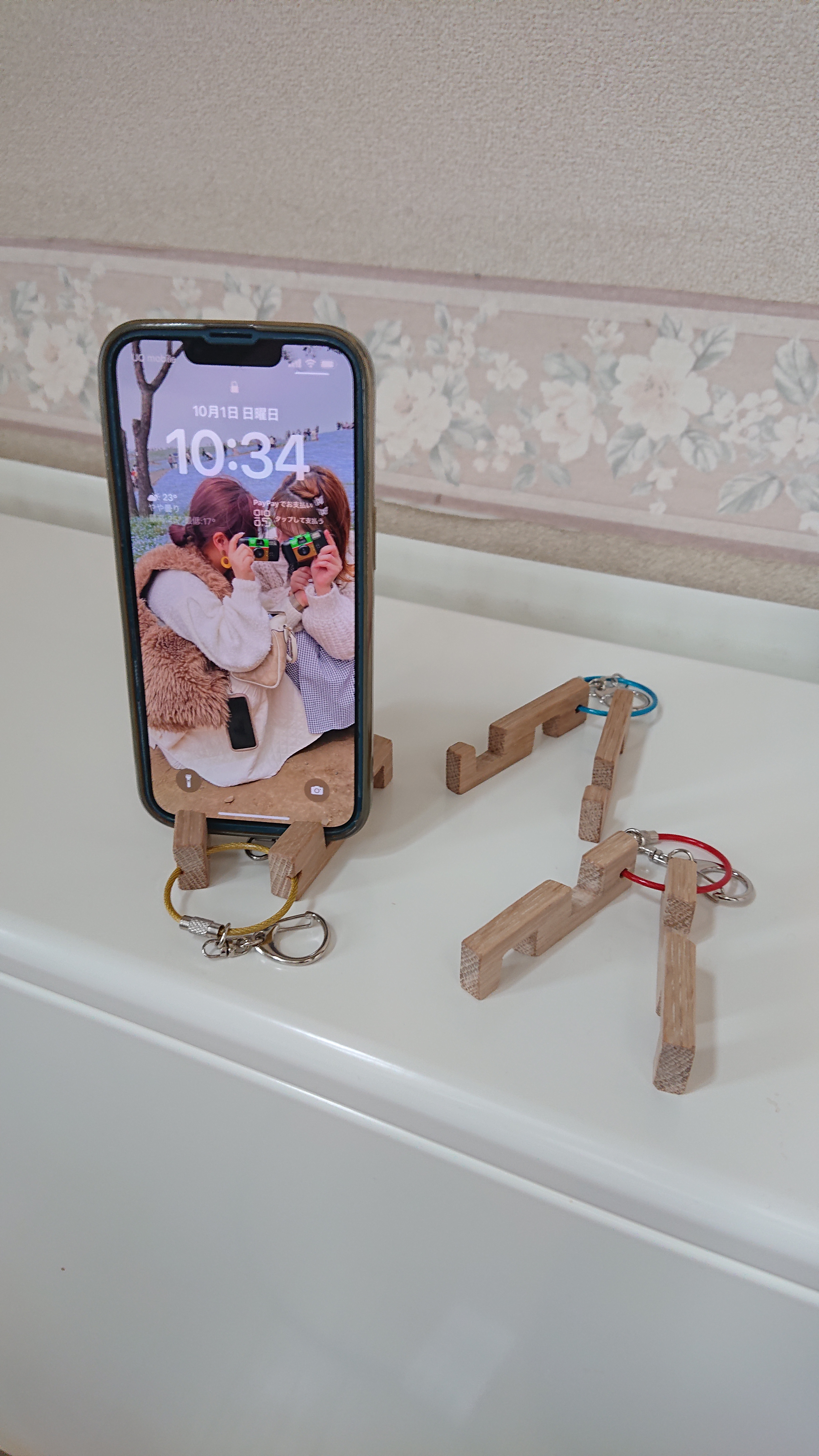 スマホスタンド付きコスメワゴン【新品・未使用】