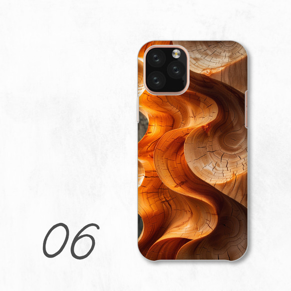 木紋環保時尚自然智慧型手機保護殼相容於所有型號後背硬殼 NLFT-HARD-a286 第8張的照片