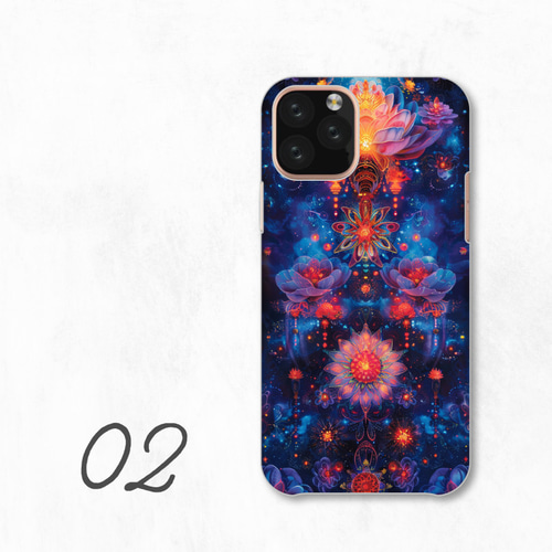 カラフル ユニーク 芸術的 模様 個性 派手 全機種対応スマホケース