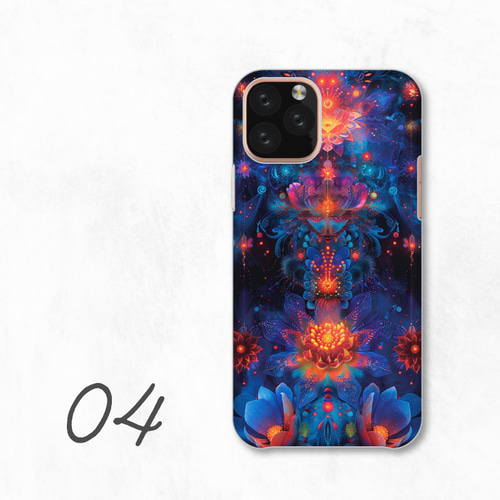 カラフル ユニーク 芸術的 模様 個性 派手 全機種対応スマホケース