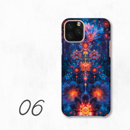 カラフル ユニーク 芸術的 模様 個性 派手 全機種対応スマホケース