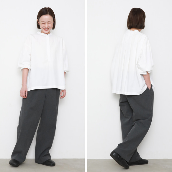 Vertical shirts / white 13枚目の画像