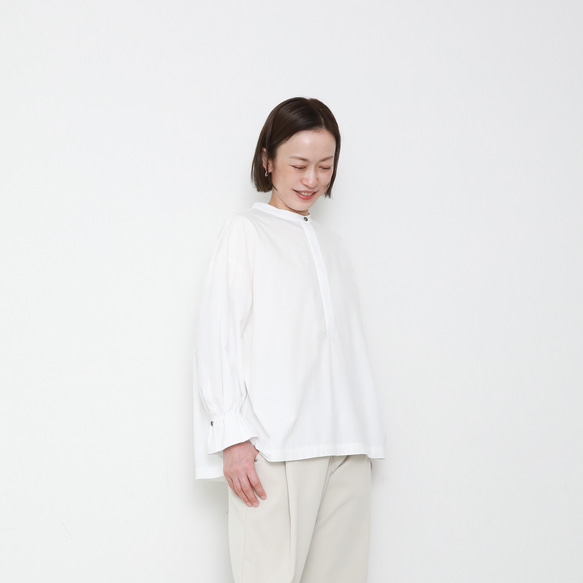 Vertical shirts / white 20枚目の画像