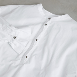 Vertical shirts / white 15枚目の画像