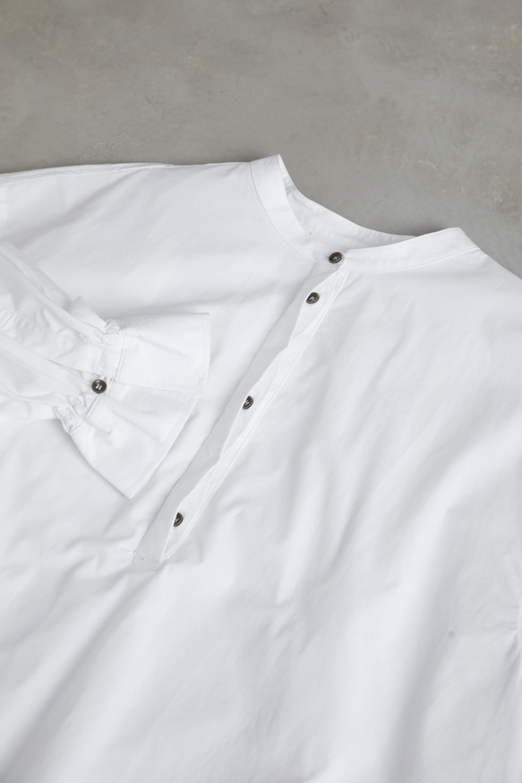 Vertical shirts / white 15枚目の画像