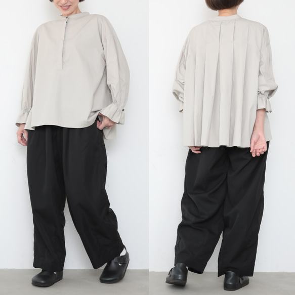 Vertical shirts / sky gray 8枚目の画像