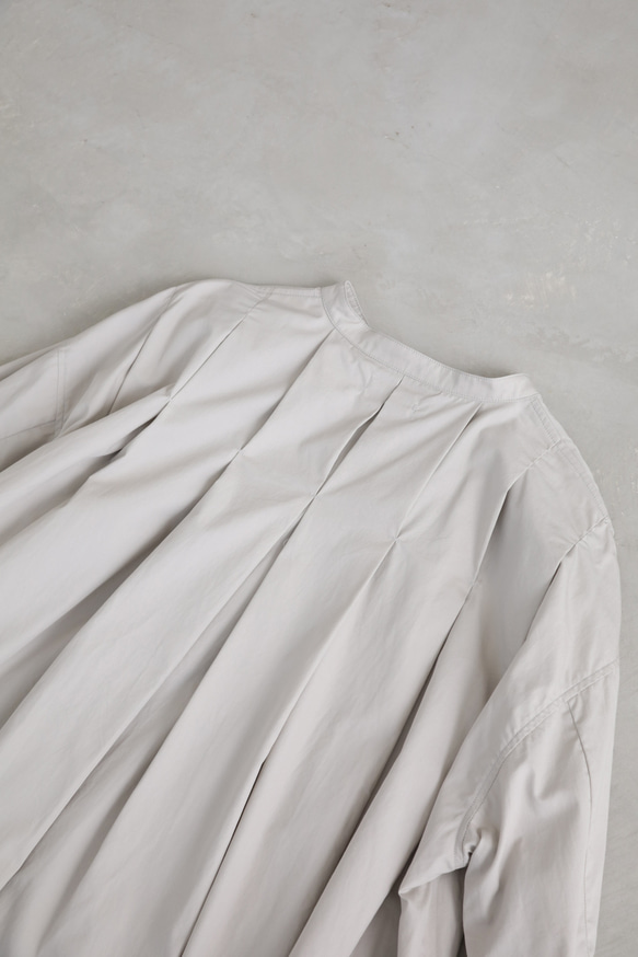 Vertical shirts / sky gray 10枚目の画像