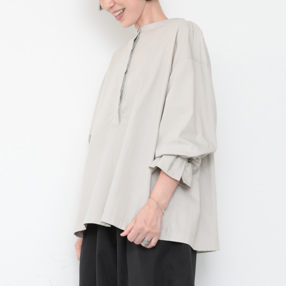 Vertical shirts / sky gray 6枚目の画像