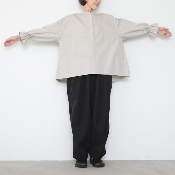 Vertical shirts / sky gray 9枚目の画像