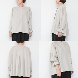 Vertical shirts / sky gray 12枚目の画像