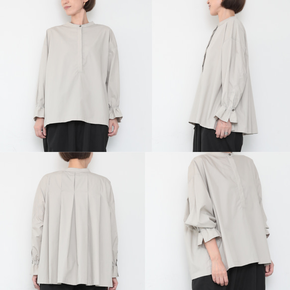 Vertical shirts / sky gray 12枚目の画像