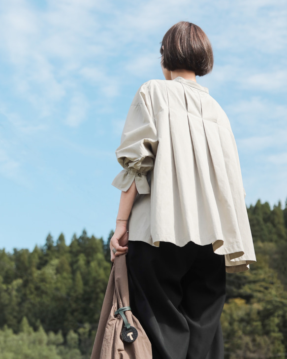 Vertical shirts / sky gray 7枚目の画像