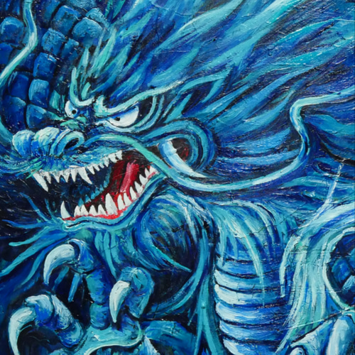 絵画 B4 絵（原画）#12 アンティーク 油彩 絵画 セット B4原画 鷹 ZX Studio 1