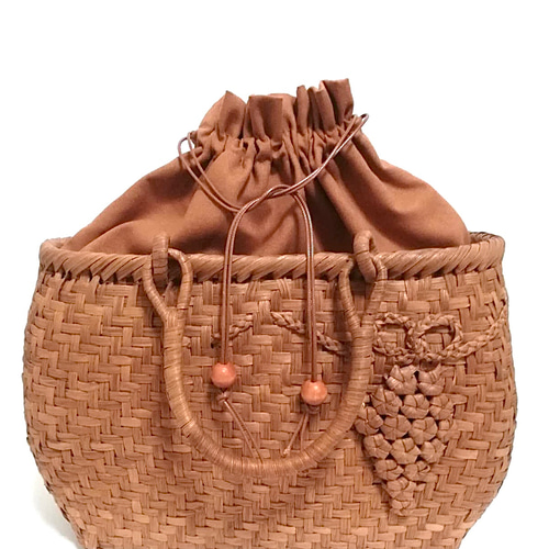 山葡萄バッグ(葡萄柄) かごバッグ 山葡萄バッグ魅力 通販｜Creema  