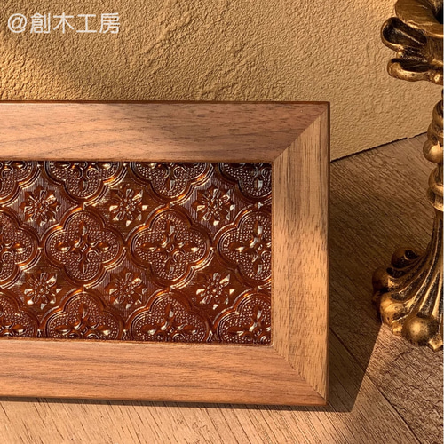 小花の赤い小物入れ | あきのかぜ