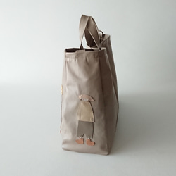 annco leather 2way tote L [beige] 5枚目の画像