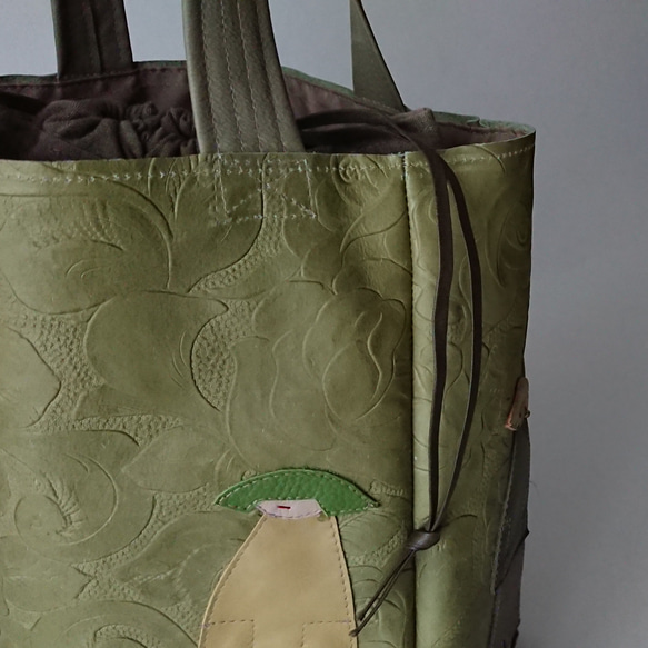 annco leather 3way tote [green] 4枚目の画像