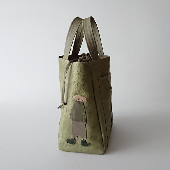 annco leather 3way tote [green] 8枚目の画像