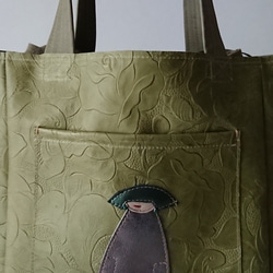 annco leather 3way tote [green] 7枚目の画像