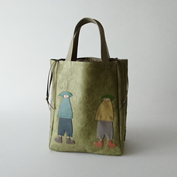 annco leather 3way tote [green] 1枚目の画像