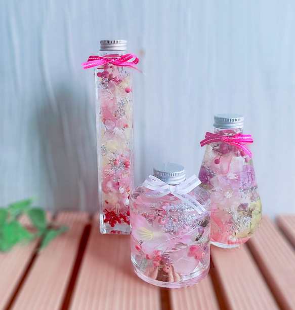 【springハーバリウム】〜桜(スタッキングボトル)〜 3枚目の画像