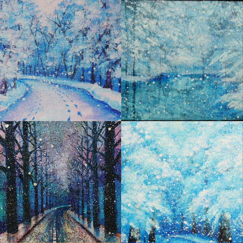 油絵】ミニ絵画Lサイズオーダーページ 絵画 HR 通販｜Creema 