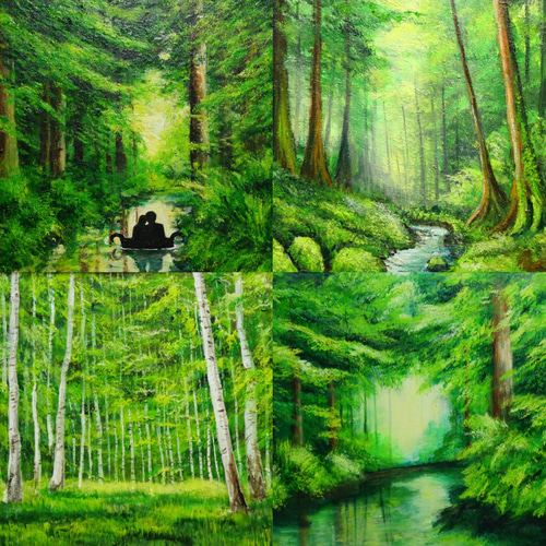 油絵】円形ミニ絵画オーダーページ