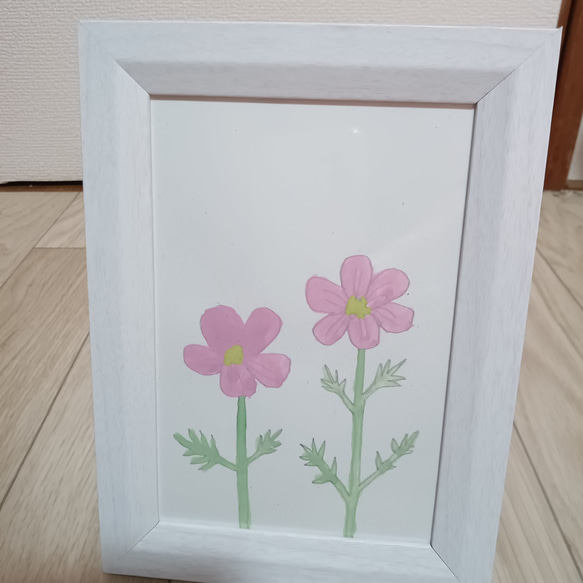 花の絵ポストカードはがきサイズ水彩画 1枚目の画像