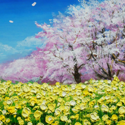 自画像　ミニ絵画 楽天市場】【アートバーゲン会場】特価4,500円パノラマサイズの